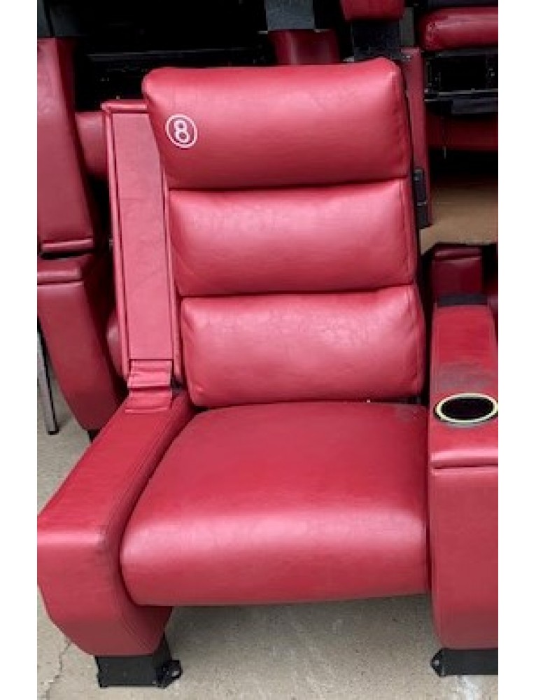 Lot Of 400 Red Recliner Movie Theater Chairs No Footrests   Red Recliner Front Single 766x1000.JPG